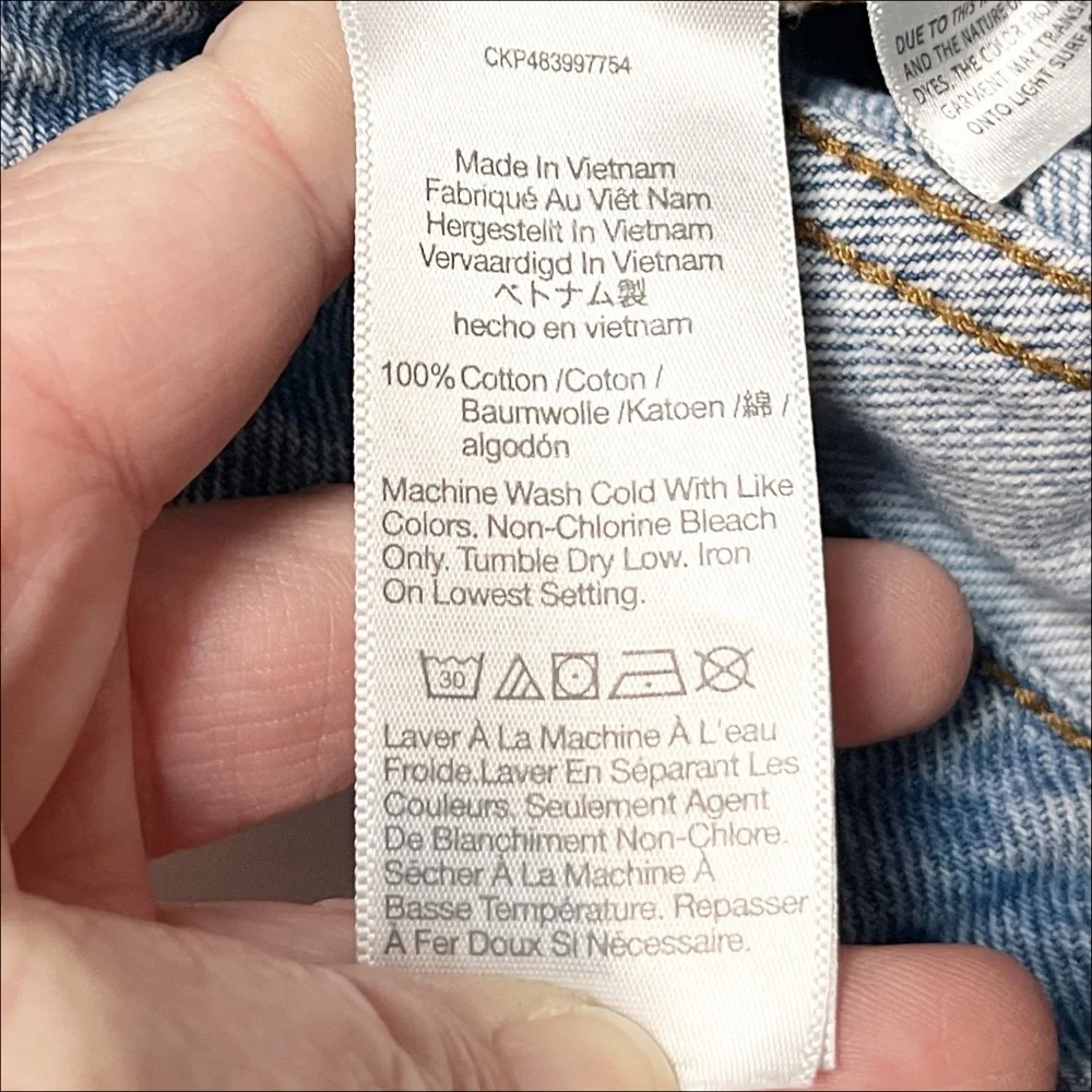 Madewell‎ Curvy Low-Slung Straight Jeans 26 light wash 100% cotton crossover